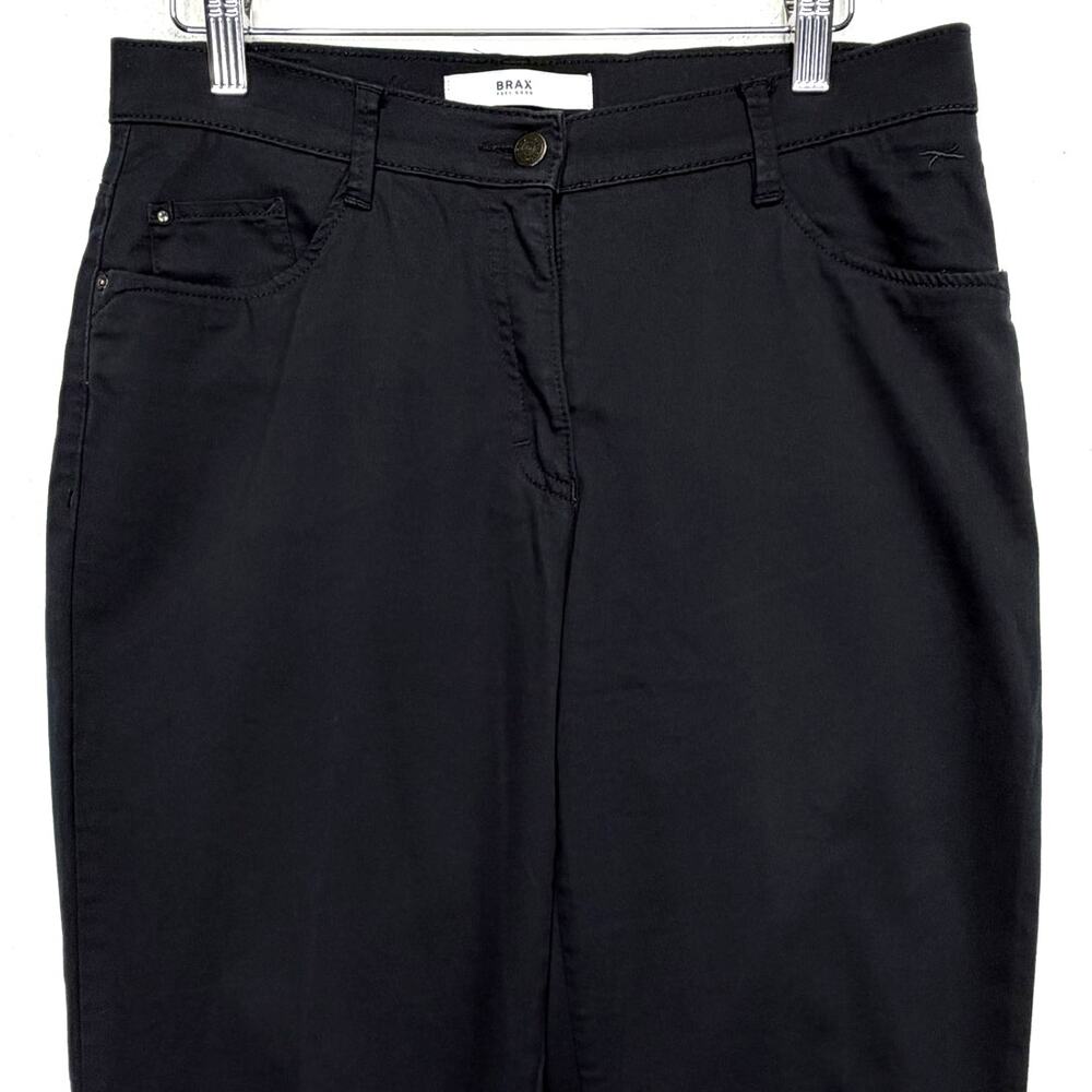 BRAX Carola Straight Leg Jeans Dark Blue Womens 29 Stretch Cotton Mid Rise Pants